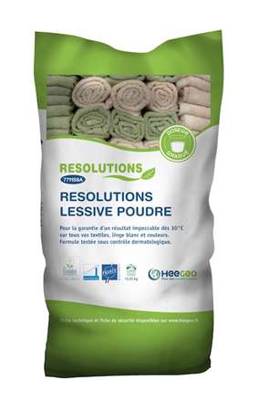 RESOLUTIONS LESSIVE POUDRE EXTRA CONCENTREE 15KG  ECOLABEL